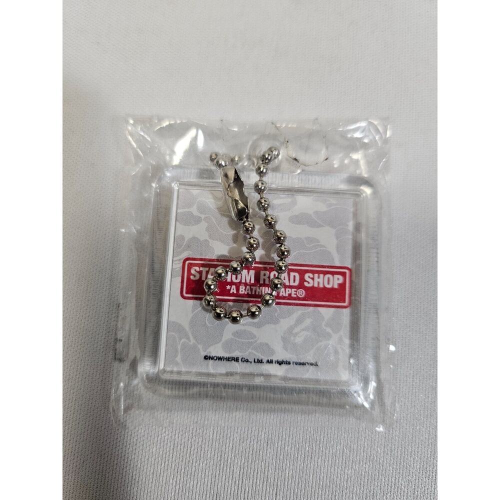 NEW Rare Bape A Bathing Ape KEYCHAIN Japanese Edition Stadium Road Shop NIP - Picture 2 of 2